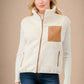 White Zip Up Soft Fleece Vest