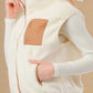White Zip Up Soft Fleece Vest