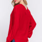 Knit Long Sleeves Double V-neck Sweater