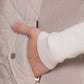 Suede Piping Quilted Padding Vest