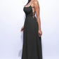Romantic Backless Maxi Dress with Side Split