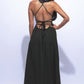Romantic Backless Maxi Dress with Side Split