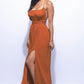 Romantic Backless Maxi Dress with Side Slit