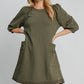 Casual French Terry Mini Dress