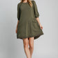 Casual French Terry Mini Dress