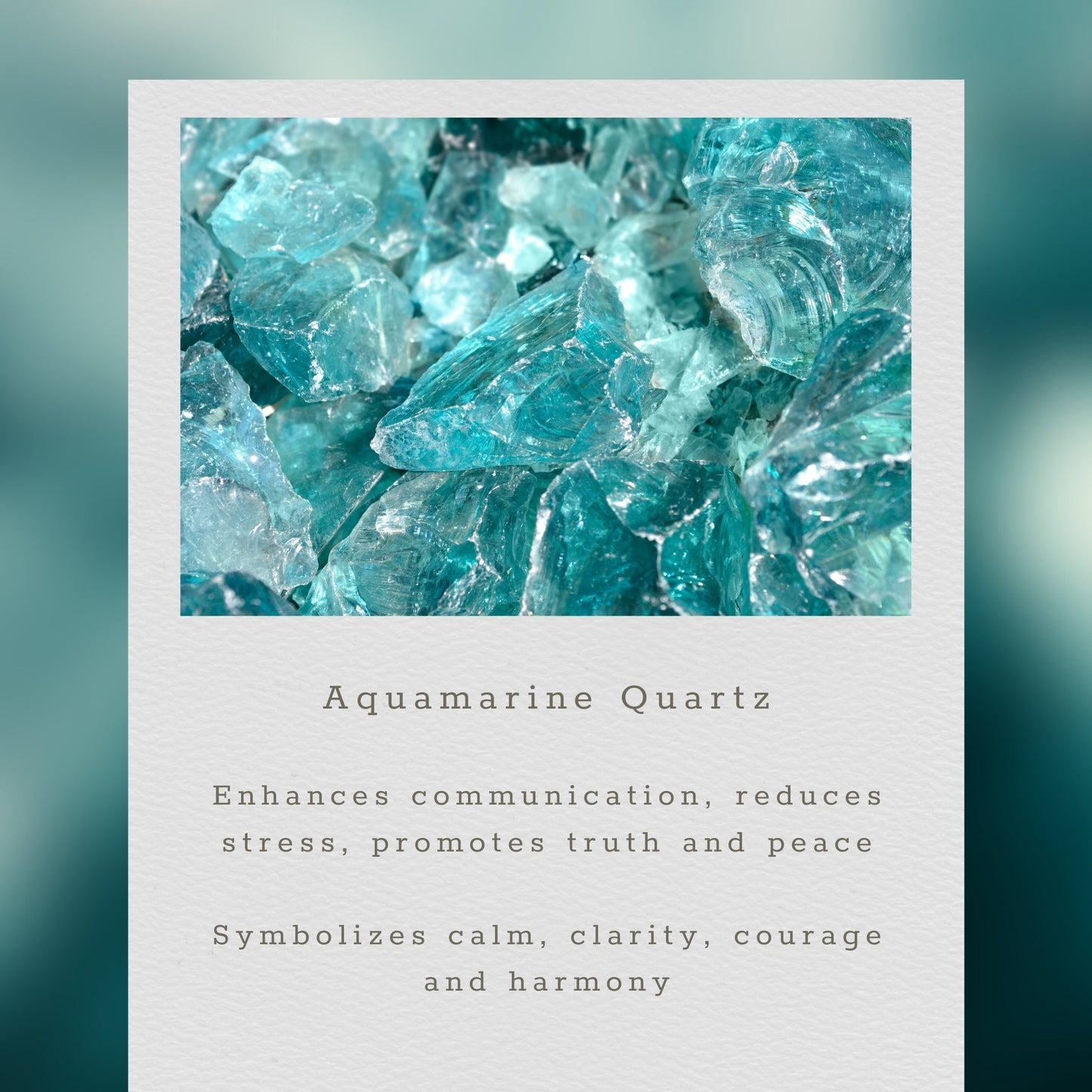 Aquamarine Quartz Airie Earring