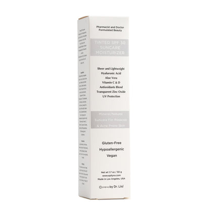 Tinted Dewy Moisturizer with SPF 30 – Hydrating, Vegan, Gluten-Free & Sensitive-Skin Friendly