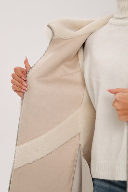 Pre-Order. Re-Stock Ships October 15. ⇆ Reversible Hooded Wool Blend Jacket