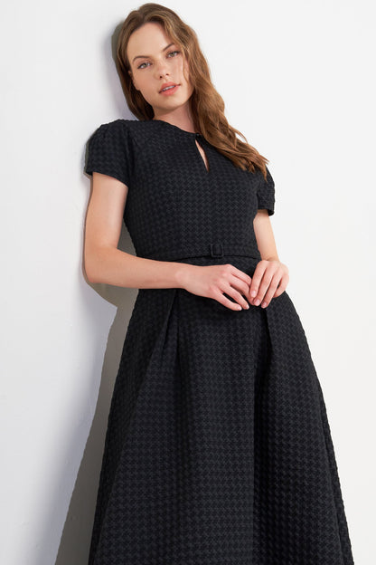 MOOD STUDY WOVEN MIDI DRESS