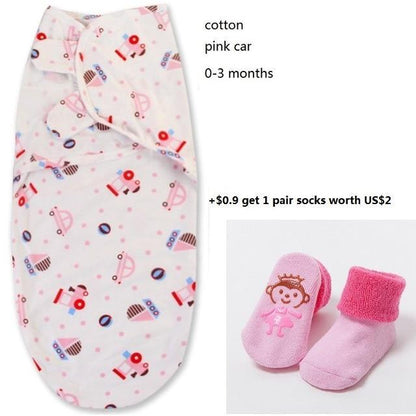 100% Cotton Baby Swaddle Wrap Blanket Newborn Infants Baby Envelop Sleep Bag Sleepsacks For Girls