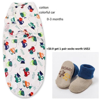 100% Cotton Baby Swaddle Wrap Blanket Newborn Infants Baby Envelop Sleep Bag Sleepsacks For Girls