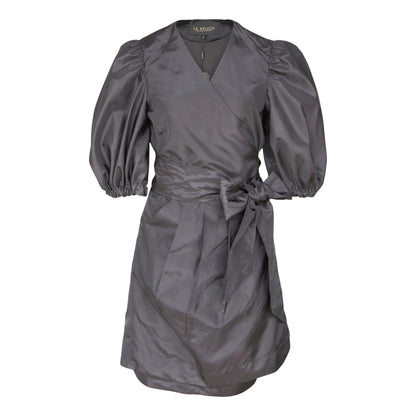 Black Lusso Wrap Dress – Elegant Women’s Wrap Dress
