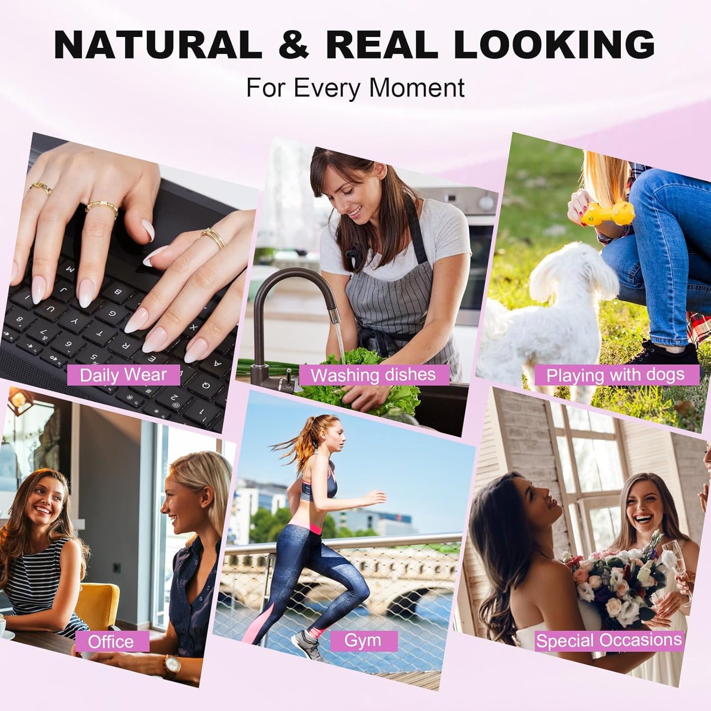 Vanilla Cream Square Nails - Press On Nails | Long Lasting & Reusable