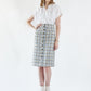 Luxe Plaid Tweed Pencil Skirt – Women’s Chic Tweed Skirt