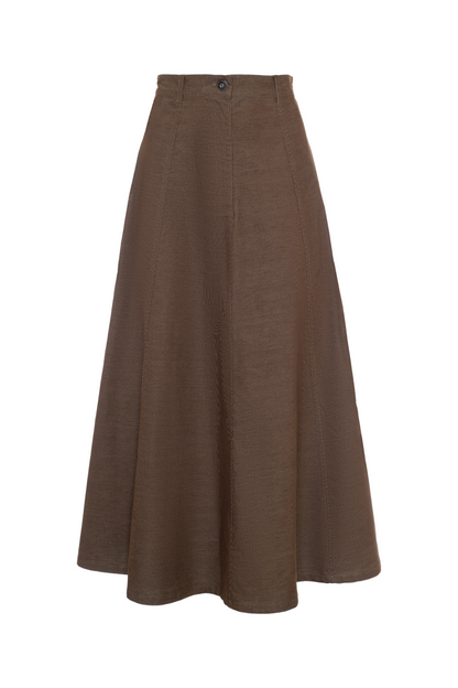 Cotton Maxi A Line Skirt