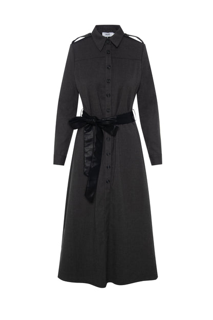 Wool Shirt Dress