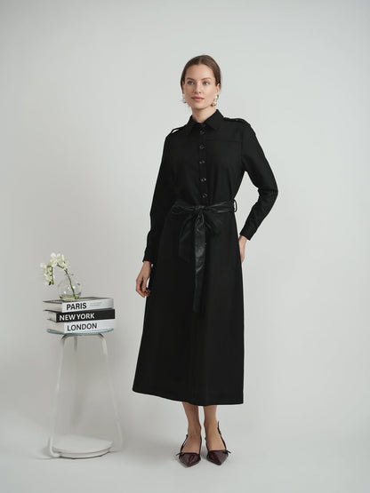 Wool Shirt Dress