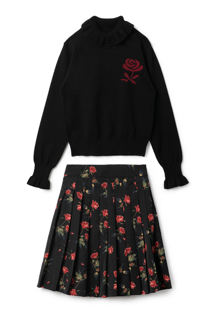Woven Print Knit Set