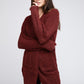 BIBI Twist Knitted Open Front Cardigan with Pockets
