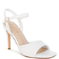 Rag & Co. Vilasta Raffia Square Open Toe Heels Sandals