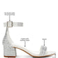 RAG & Co. Twerky Rhinestones Embellished Block Sandals