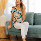 SEW IN LOVE Wrinkle-Free Geometric Short Sleeve Shirt