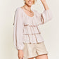 JADE by JANE Tiered flounce designed Top JJT5023