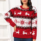 Traditional Reindeer Round Neck Christmas Sweater