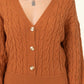 HYFVE Junior "Choose Chic" Cable-Knit Mini Dress