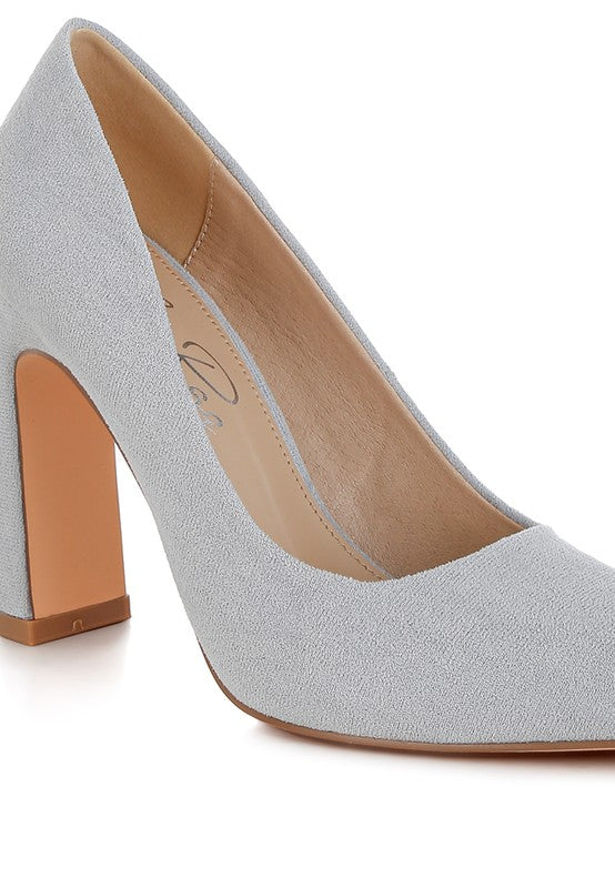 Uboa Slim Block Heel Pumps