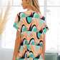 SEW IN LOVE Wrinkle-Free Geometric Short Sleeve Shirt