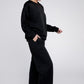 NUVI APPAREL Textured Fabric Top and Pants Casual Set