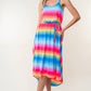 WHITE BIRCH Full Size Ombre Striped Midi Cami Dress