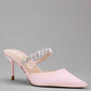 RAG & Co. Sena Formal Pointed Diamante Stiletto Mules Sandals