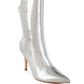 RAG & Co. Kultrus Croco Stiletto Heel Mid-Calf Boots