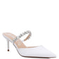 RAG & Co. Sena Formal Pointed Diamante Stiletto Mules Sandals