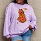 SIMPLY LOVE Full Size "TRICK OR TREAT" Graphic Sweatshirt