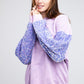 BIBI Velvet Sequin Sleeve Mineral Washed Top