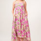 AND THE WHY Floral High-Low Hem Cami Dress