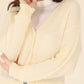LILOU Wool Blended Sheer Cardigan