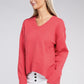NUVI APPAREL V Neck Soft Sweater