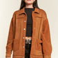 JADE BY JANE Faux Fur and Suede Jacket JJO5028P