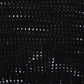 LILOU Black Mesh Knit Crop Cover Top