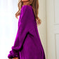 DAVI & DANI Solid Mock Neck Long Sleeve Knit Sweater