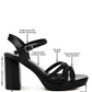 Sparks Fly Glitter Strappy Block Sandals