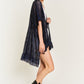 LACE OVER SIZE RUFFLE KIMONO
