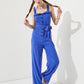JADE by JANE Belted Sleeveless Jumpsuit with Adjustable Straps