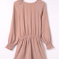 SYNZ Tied Flounce Sleeve Plunge Romper