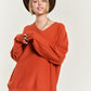 JADE by JANE V-neck Oversized Plus-size Sweater