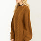 HYFVE Cable-Knit Ribbed Mini Sweater Dress